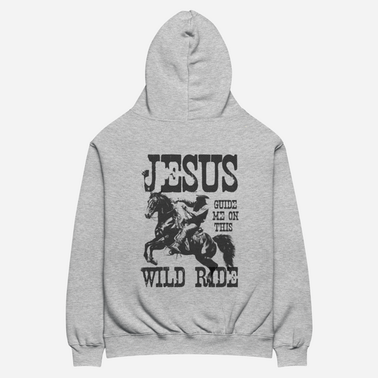 "Jesus Guide Me" Grey Hoodie