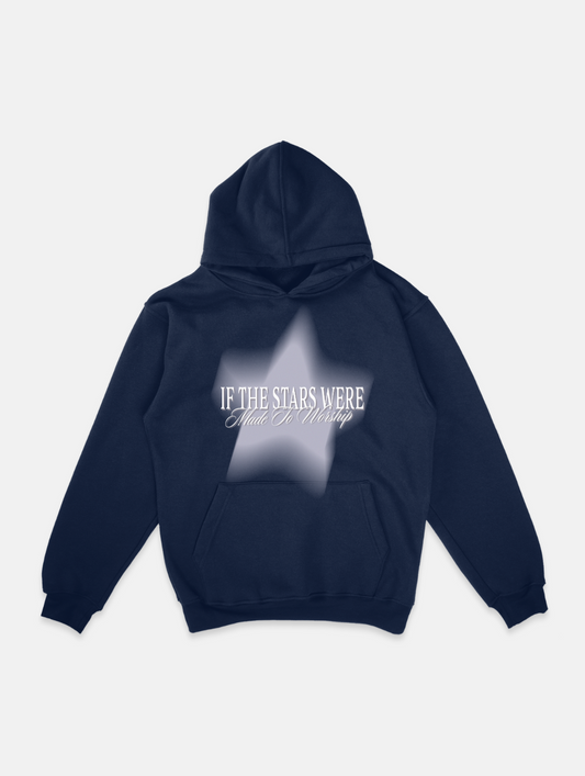 "So Will I" Navy Star Hoodie