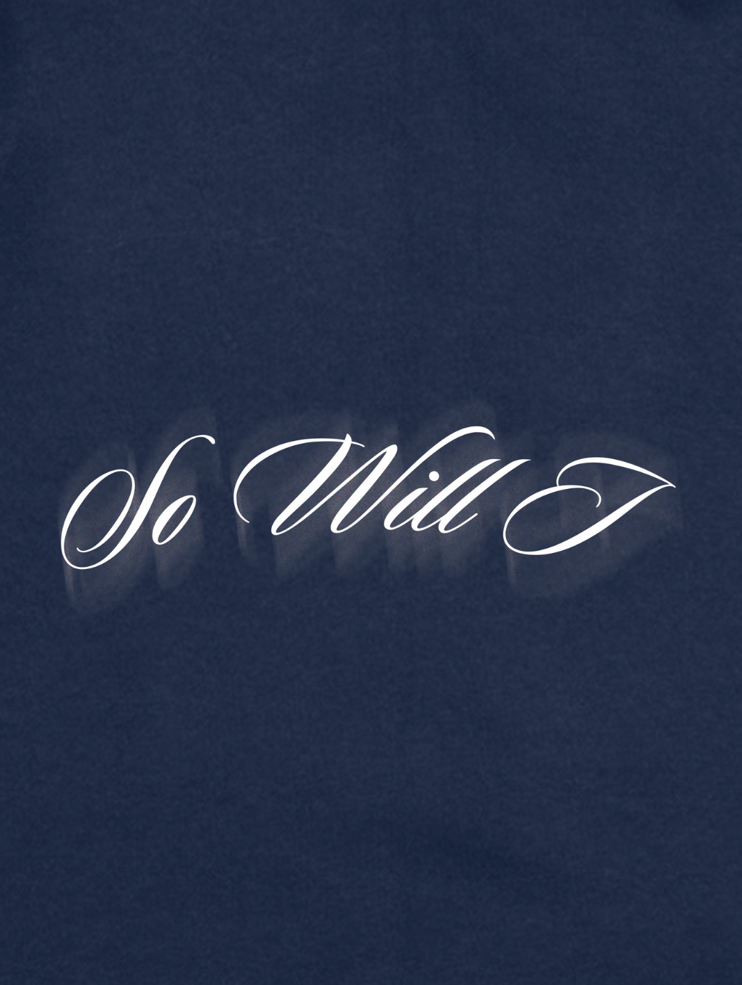 "So Will I" Navy Star Hoodie