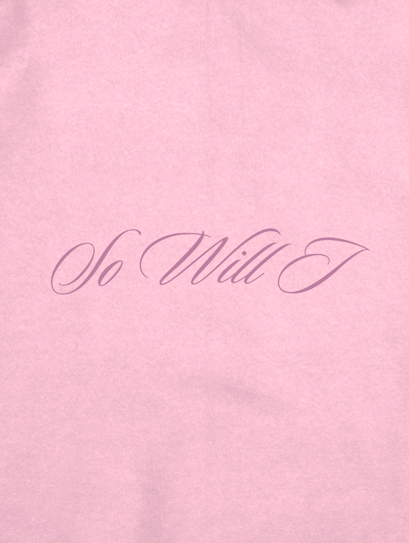 "So Will I" Pink Star Hoodie