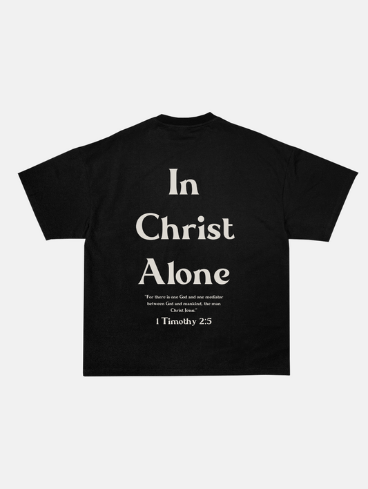 "In Christ Alone" Black Tee