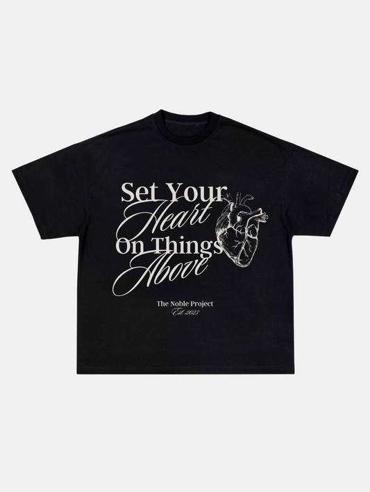 "Things Above" Black Tee