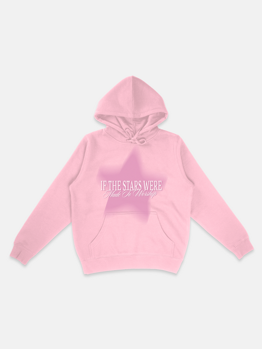 "So Will I" Pink Star Hoodie