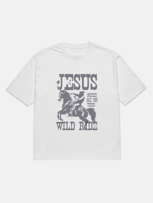 "Jesus, Guide Me" Oversized Heavyweight Tee