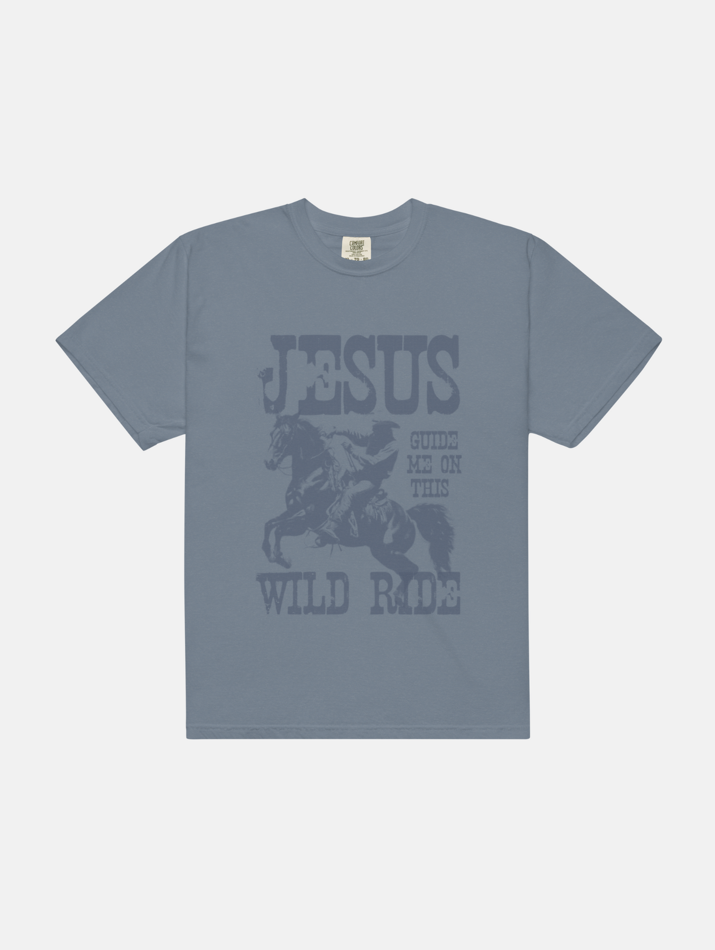 "Jesus, Guide Me" Jean Blue Tee