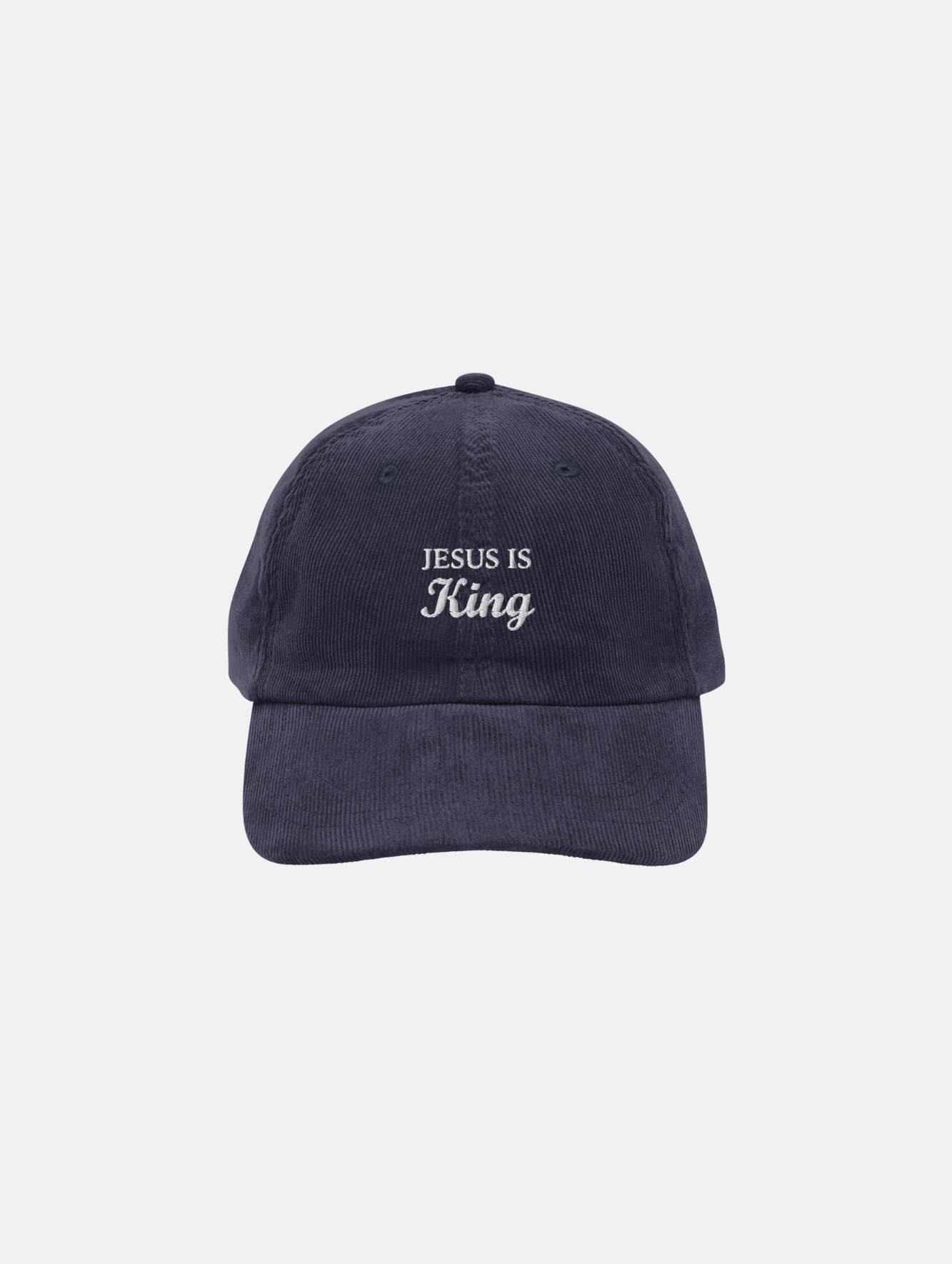 "Jesus Is King" Corduroy Hat