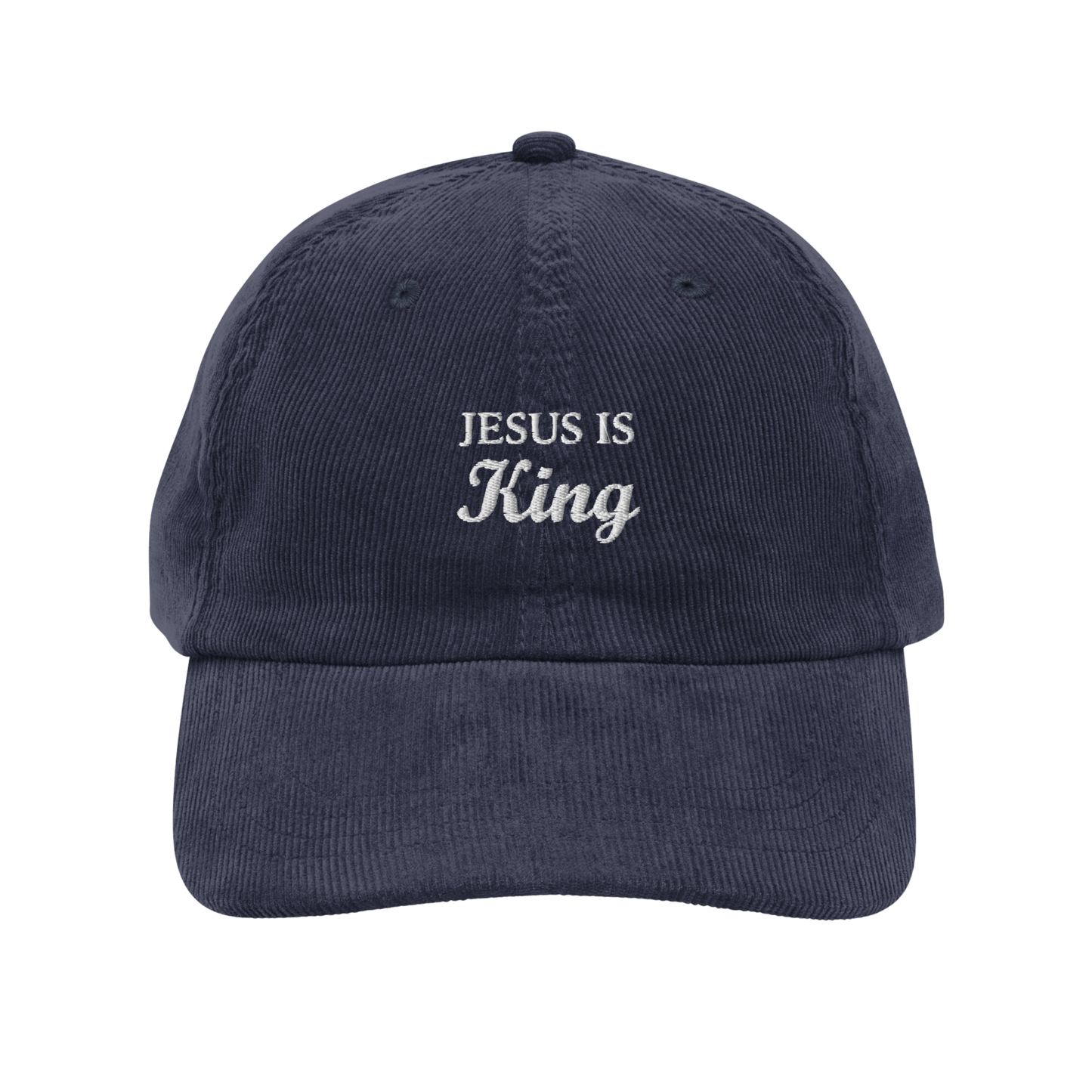 "Jesus Is King" Corduroy Hat