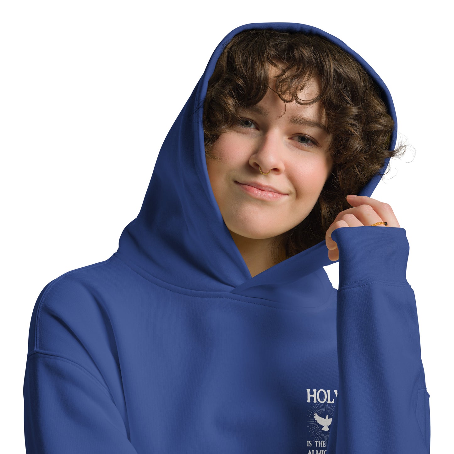 "Holy is the Lord" Cobalt Blue Hoodie